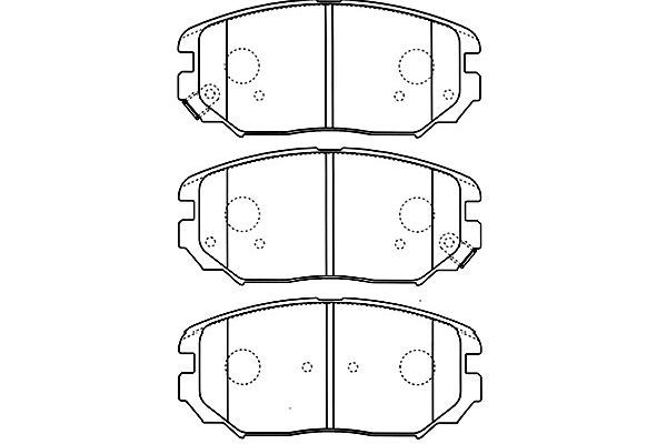 KAVO PARTS Комплект тормозных колодок, дисковый тормоз BP-3029